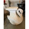 Image 2 : Ceramic Swan Pedestal (Corner Chipped) & Metal Garden Stand w Hummingbird Feeder