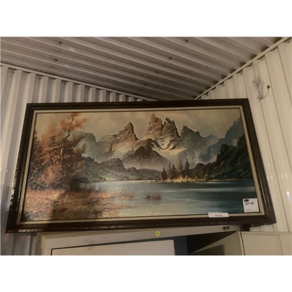 Large Framed Mountain Picture