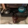 Image 3 : Crock Stoneware, Brown Bottle, Cheese Grater, Plates, Asst Pots & Pans incl Lagostina, Ice Trays, BB
