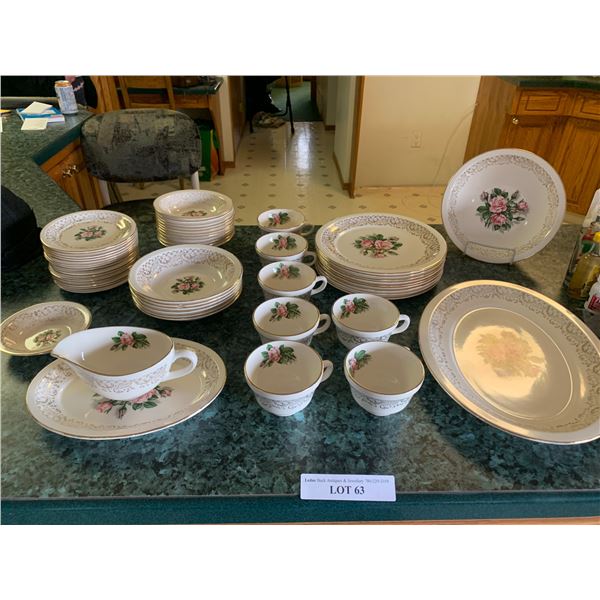 Georgian 22k Tudor Rose China Set