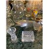 Image 3 : Glass Pitcher, Glasses, Shot Glasses, Oil Lamp, Whale Shaped Nut Container, Toothpick Holder, Crysta
