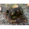 Image 2 : Genuine Jade Bear, Life is a Journey Compass, Mid Century Modern Carousel (2 glasse missing), Wood T