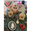 Image 2 : Bridal Ornaments, Religious Plaques, Cross,  Brass & Crystal Swan, Pair Bird Houses, Heart Décor, Wi
