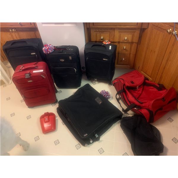 Sunquest Vacation Vault, Air Canada Suit Bag, Samsonite & American Tourist & Protocol Luggage & Jump