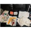 Image 5 : Massive Assortment of Doilies, Tablecloths, Handkerchief, Table Runners, Hand Towels, Aprons, Croche