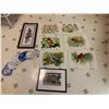 Image 1 : Silk Floral & Bird Place-mats, Floral Cross Stitch Framed Picture, Fans, Asian Signed Picture
