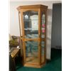 Image 1 : Wood & Glass 6 Shelf Curio Cabinet