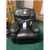 Image 1 : Lazy Boy - La-Z-Touch Black Leather Massage System & Heat Reclining Chair w Instructions