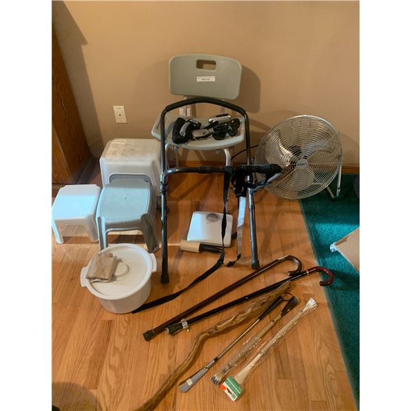 Wika Infrared Thermometer, Step 3 Canes, Shoehorns, Back Scratcher, Weigh Scale, Step Stools, Glacie