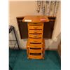 Image 5 : Eight Drawer Wood Jewellery Cabinet & Variety of Necklaces, Bracelets & Earrings