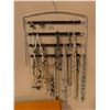 Image 7 : Eight Drawer Wood Jewellery Cabinet & Variety of Necklaces, Bracelets & Earrings