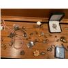 Image 6 : Lg Selection of Costume Jewellery w 4 Drawer Jewellery Cabinet