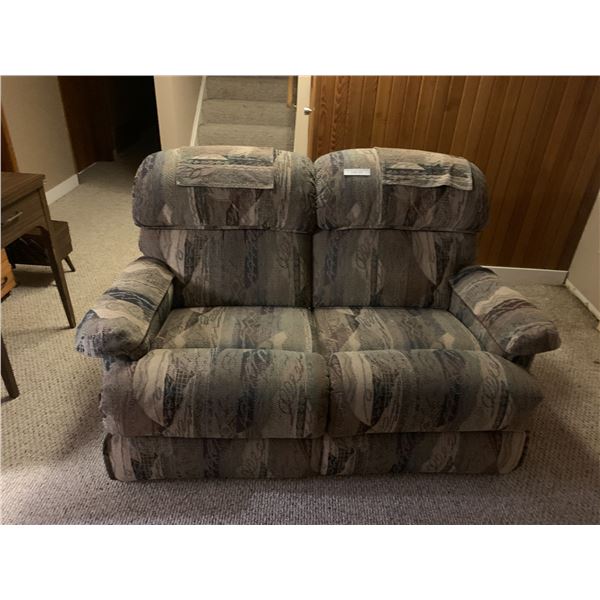 Lazy Boy Reclining Upholstered Grey Love-seat