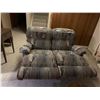 Image 2 : Lazy Boy Reclining Upholstered Grey Love-seat