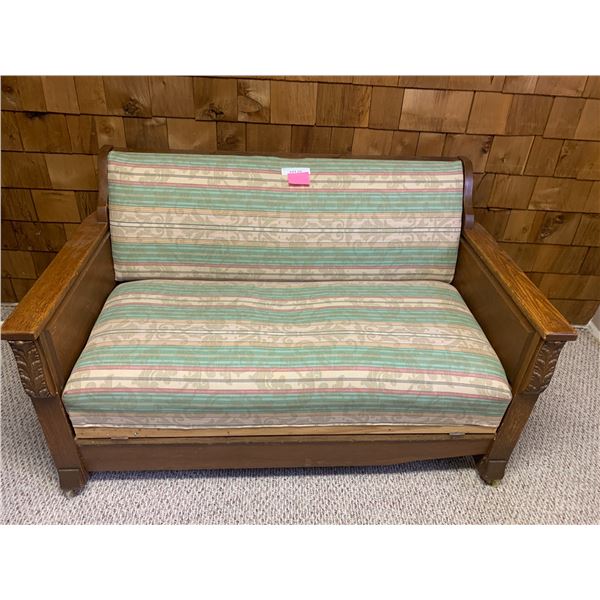 Antique Wood Twin Fold-up Hide-A-Bed