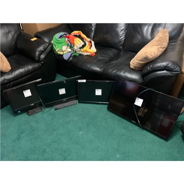 4 Televisions - Westinghouse 32" w Wall Bracket, Fluid 24" 8008201A, Sony 21" KDL-22BX320 & Toshiba 