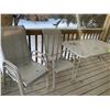 Image 4 : Patio Table, Love-seat, 6 Chairs & 2 Green End Tables