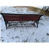 Image 3 : Wrought Iron & Wood Outdoor Bench