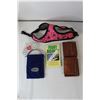 Image 3 : Straw Handbag, Coasters, Pet Harness, Wallet, Birthday Toy, Candle Holder, Avon Crusade Memo Compact