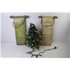 Image 2 : (2) Hanging Wall Plaques - Small Christmas Tree