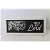 Image 2 : (2) Wall Hanging Sayings - Trust - Faith (20" x 8")