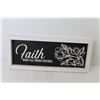 Image 3 : (2) Wall Hanging Sayings - Trust - Faith (20" x 8")