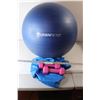 Image 1 : (2) Exercise Balls, (2) Five Pound Weights