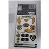 Image 6 : (4) Boston Bruins Flattened Pennies, (2) Decals, Stachetats, Toy Figurine, Misc.
