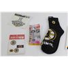 Image 3 : Boston Bruins PEZ, Socks, Pin, Stickers, and Misc.