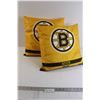 Image 1 : (2x Bid Price) Boston Bruins Pillows