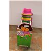 Image 1 : * Dora the Explorer Wooden Shelf Unit with Organizers - 9" x 27" x 26" Tall