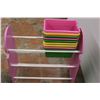 Image 2 : * Dora the Explorer Wooden Shelf Unit with Organizers - 9" x 27" x 26" Tall