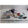 Image 1 : (8) Sunglasses, Assorted Jewelry, (2) Train Pencil Sharpeners, Misc.