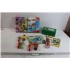 Image 1 : (2) Activity Books, Barney Play-Box, Misc.