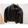Image 1 : Men's Black Leather Jacket-Size XXXL-(smoke smell)
