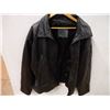 Image 4 : Men's Black Leather Jacket-Size XXXL-(smoke smell)