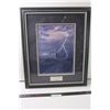 Image 1 : Glen Scrimshaw "Prairie Sentinels" Print - 23" x 19" Frame - Some wear on frame