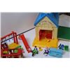 Image 3 : Little People Brand School House, Silo, Bus, Playground, Misc.