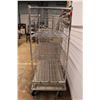 Image 4 : * Commercial Chrome Heavy Duty Wheeled Transport Cart - 24" x 46" x 62" Tall