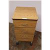 Image 1 : * Wheeled 3-Drawer Filing Cabinet - 16" x 17" x 32" Tall