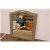 Image 1 : * Vinyl Framed Headboard Mirror - 41" x 46"
