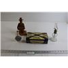 Image 1 : Mini Kerosene Lamp, Carved Wooden Figurine, Misc.