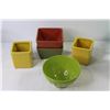 Image 3 : Plastic Crate - Metal Woven Basket - Small Ceramic Plant Pots - Vase