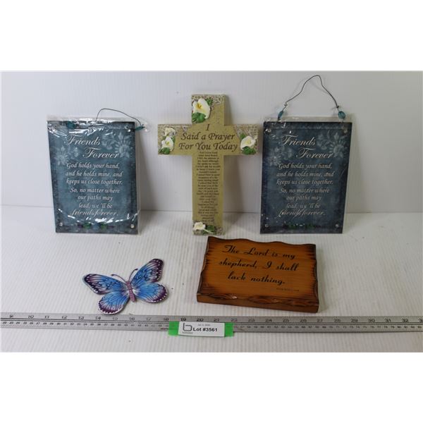 Religious Wall Plaques - Butterfly