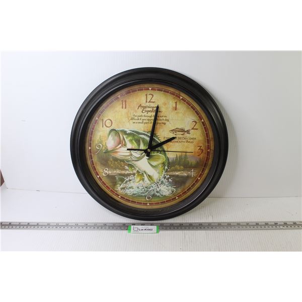 American Expedition Wall Clock (working - 15 1/2  wide)