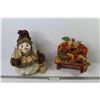 Image 1 : Snowman Decor - Fall Bench Decor