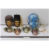 Image 1 : (8) Wall Decor Masks - Ceramic