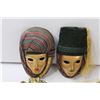 Image 2 : (8) Wall Decor Masks - Ceramic