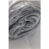 Image 2 : Plush Grey Blanket - Size 90" x 108"