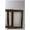 Image 2 : (2) Wood Frames w/ Velvet & Gold Trim - 20"x24"